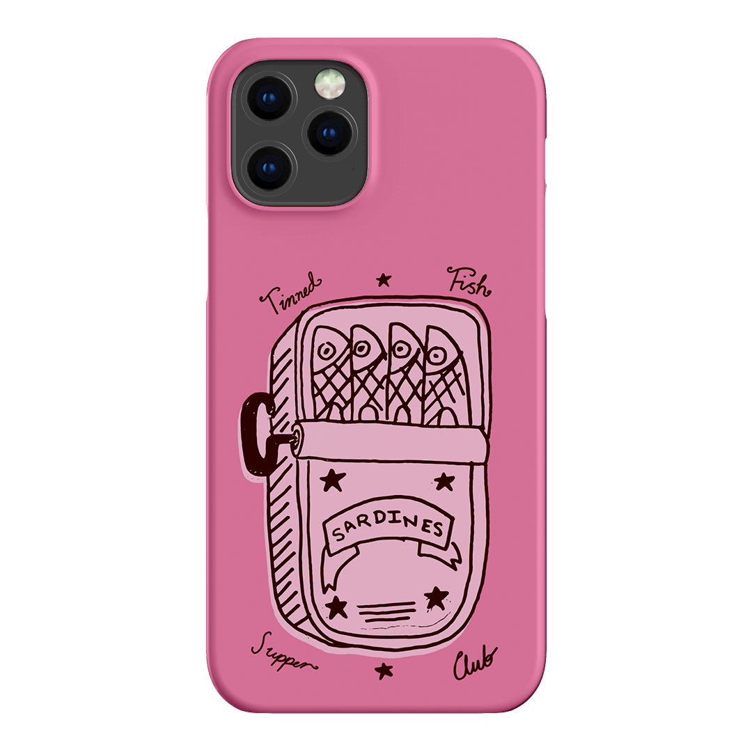 Sardine Social Pink Printed Phone Cases iPhone 12 Pro / Snap by The Dairy - The Dairy