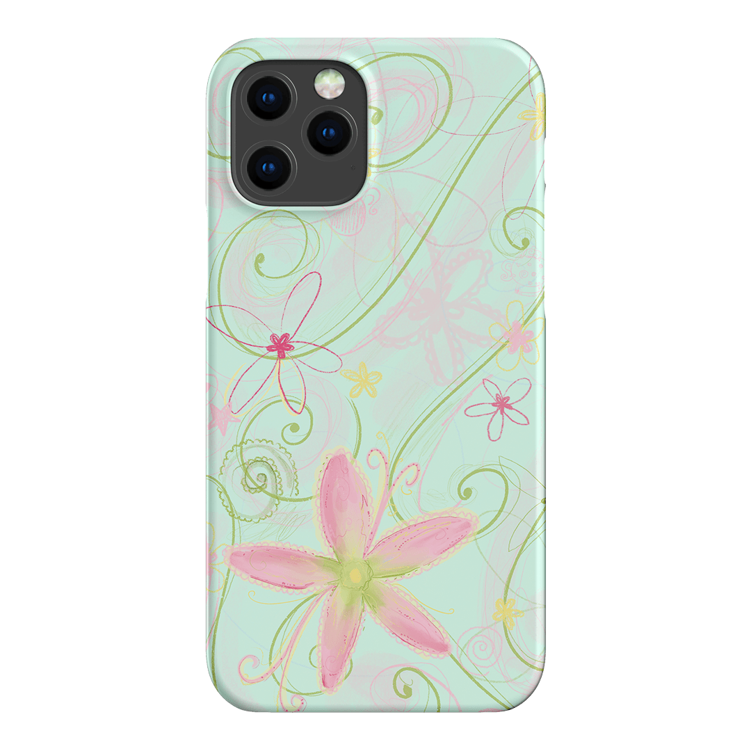 Swirl Blue Printed Phone Cases iPhone 12 Pro / Snap by Kayla Carr - The Dairy