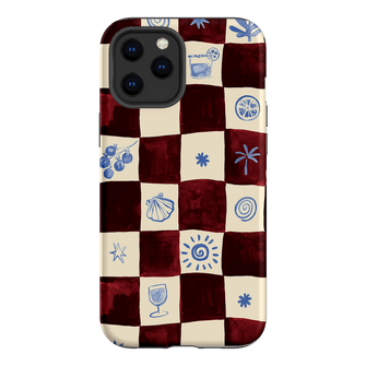 Afternoon Mezze Maroon Printed Phone Cases iPhone 12 Pro / Armoured by Charlie Taylor - The Dairy
