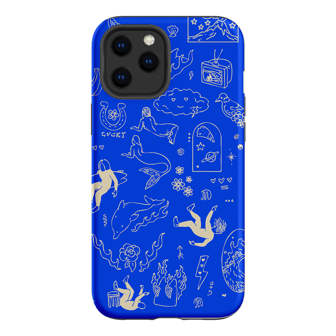 Easty Flash Blue Printed Phone Cases iPhone 12 Pro / Armoured by Easty Beasty - The Dairy