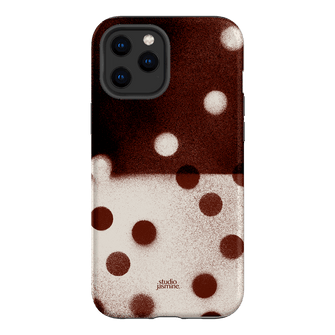 Espresso Polka Dot Printed Phone Cases iPhone 12 Pro / Armoured by Jasmine Dowling - The Dairy