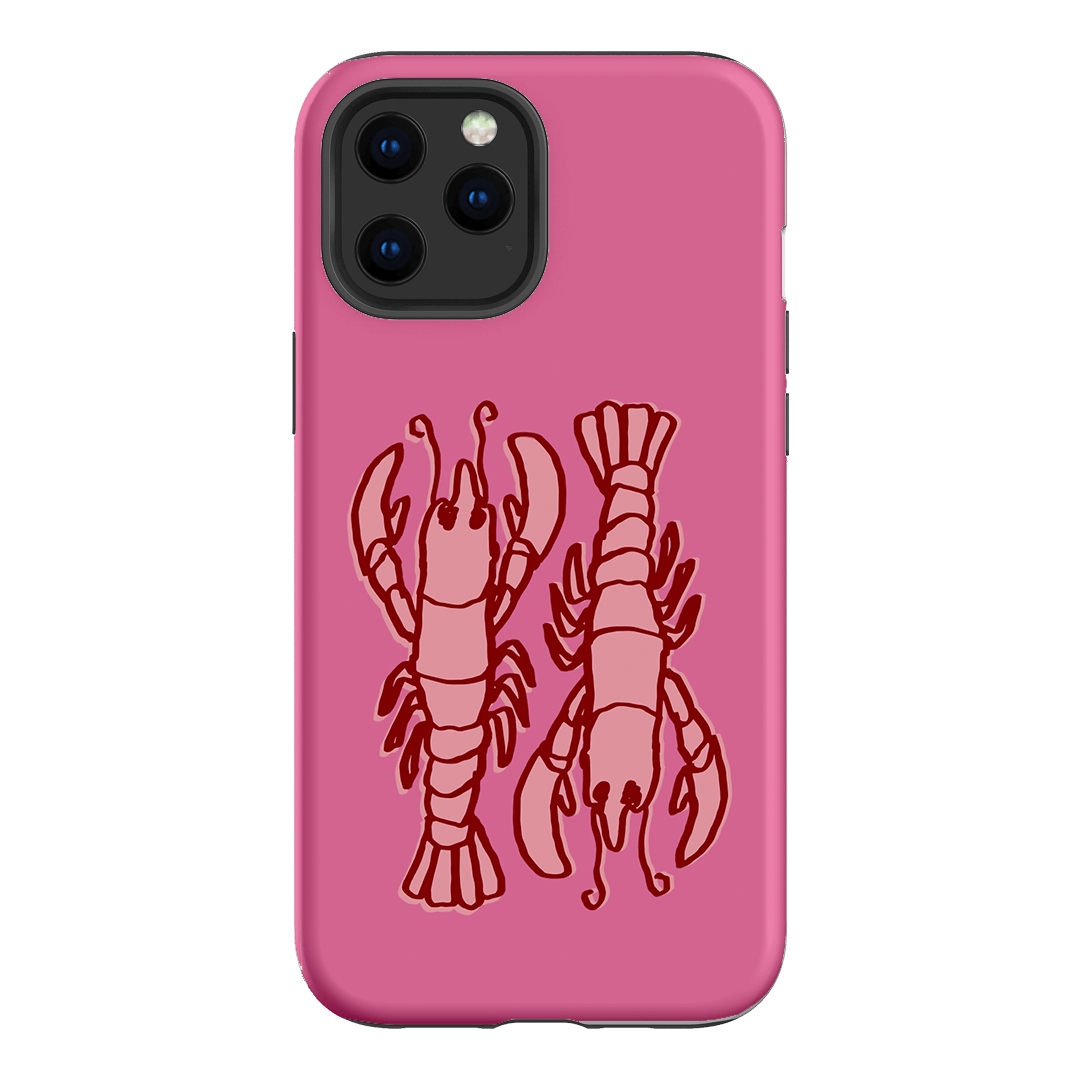 Lobster Love Pink Printed Phone Cases iPhone 12 Pro / Armoured by The Dairy - The Dairy