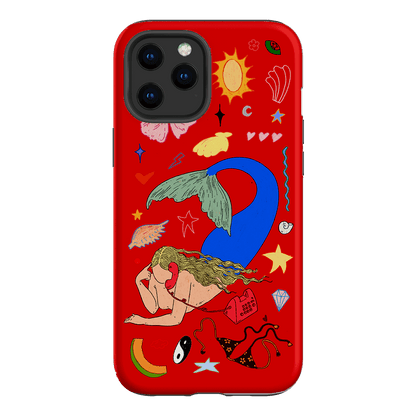 Mermaid Salad Scarlet Printed Phone Cases iPhone 12 Pro / Armoured by Easty Beasty - The Dairy