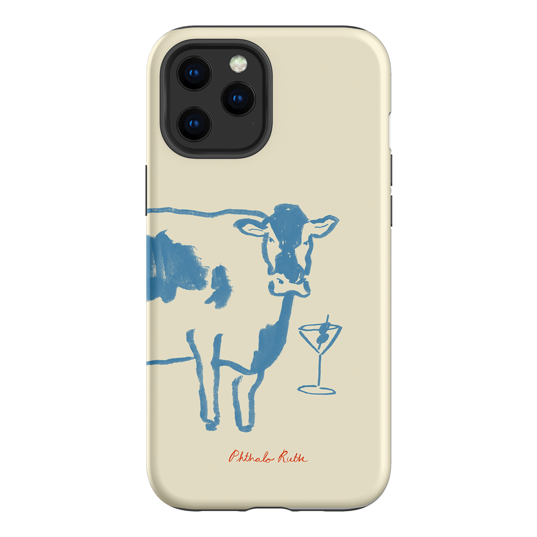 Mootini Blue Printed Phone Cases iPhone 12 Pro / Armoured by Phthalo Ruth - The Dairy