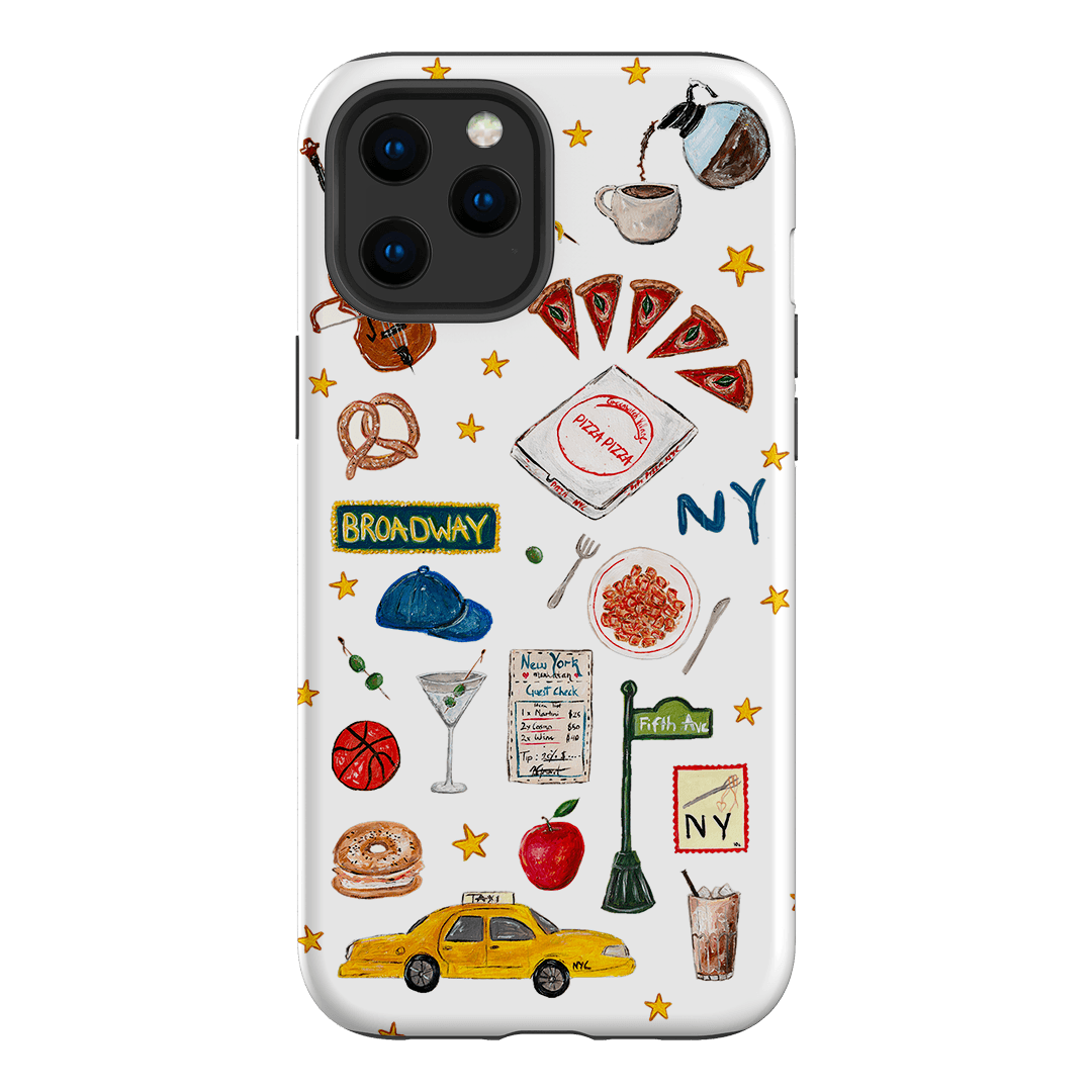 NYC White Printed Phone Cases iPhone 12 Pro / Armoured by BG. Studio - The Dairy