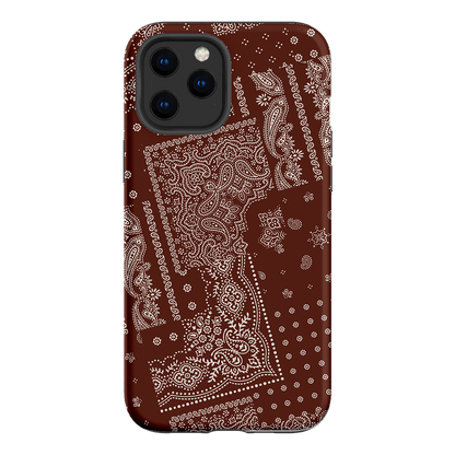 Paisley Cinnamon Printed Phone Cases iPhone 12 Pro / Armoured by The Dairy - The Dairy