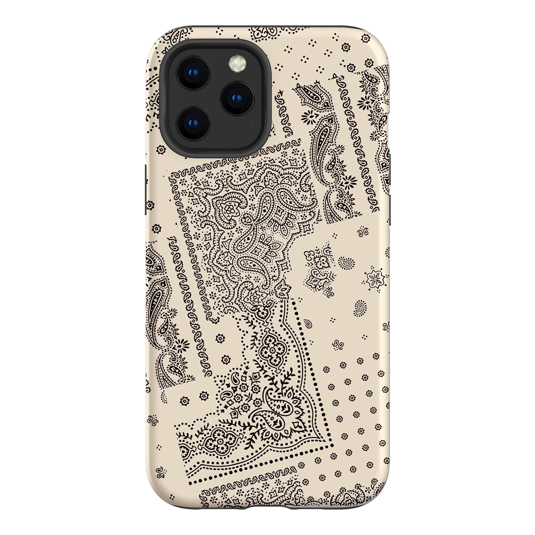 Paisley Ecru Printed Phone Cases iPhone 12 Pro / Armoured by The Dairy - The Dairy