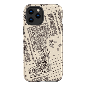 Paisley Ecru Printed Phone Cases iPhone 12 Pro / Armoured by The Dairy - The Dairy