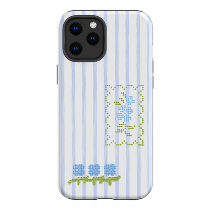 Patchwork Blue Printed Phone Cases iPhone 12 Pro / Armoured by Kayla Carr - The Dairy