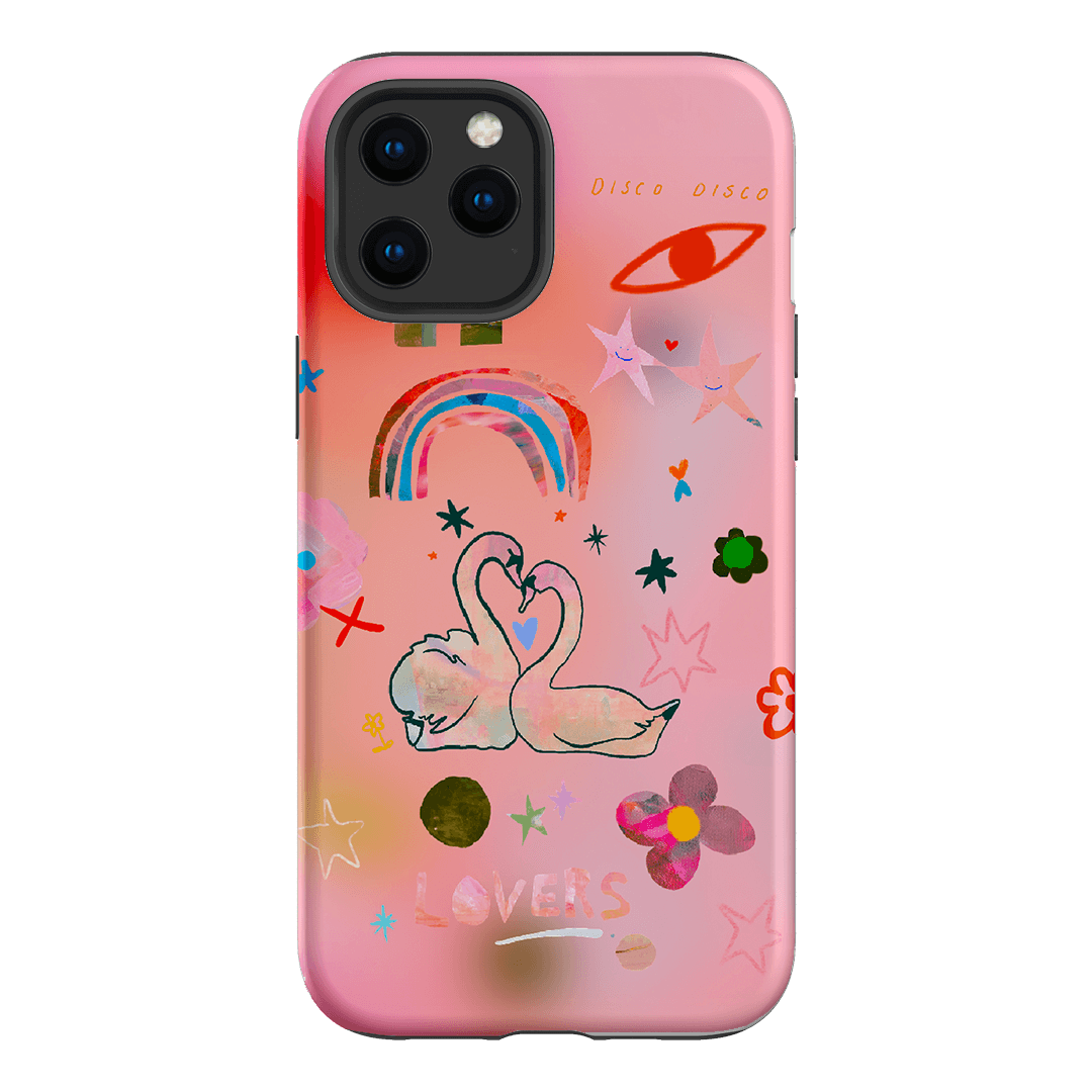 Pink Swan Printed Phone Cases iPhone 12 Pro / Armoured by Kate Eliza - The Dairy