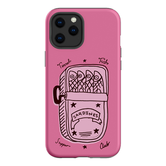 Sardine Social Pink Printed Phone Cases iPhone 12 Pro / Armoured by The Dairy - The Dairy