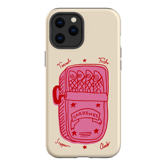 Sardine Social Red Printed Phone Cases iPhone 12 Pro / Armoured by The Dairy - The Dairy