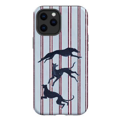 Stripey Hounds Printed Phone Cases iPhone 12 Pro / Armoured by Lisa Hu - The Dairy