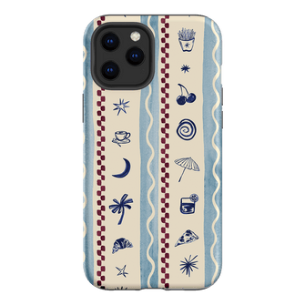 Summer Snacks Blue Printed Phone Cases iPhone 12 Pro / Armoured by Charlie Taylor - The Dairy
