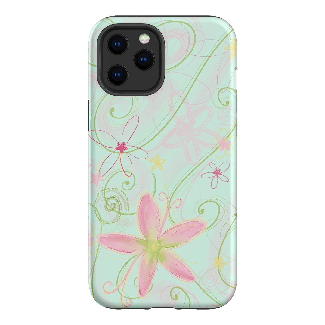 Swirl Blue Printed Phone Cases iPhone 12 Pro / Armoured by Kayla Carr - The Dairy