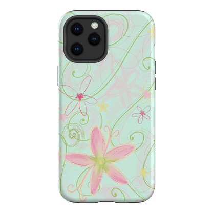 Swirl Blue Printed Phone Cases iPhone 12 Pro / Armoured by Kayla Carr - The Dairy