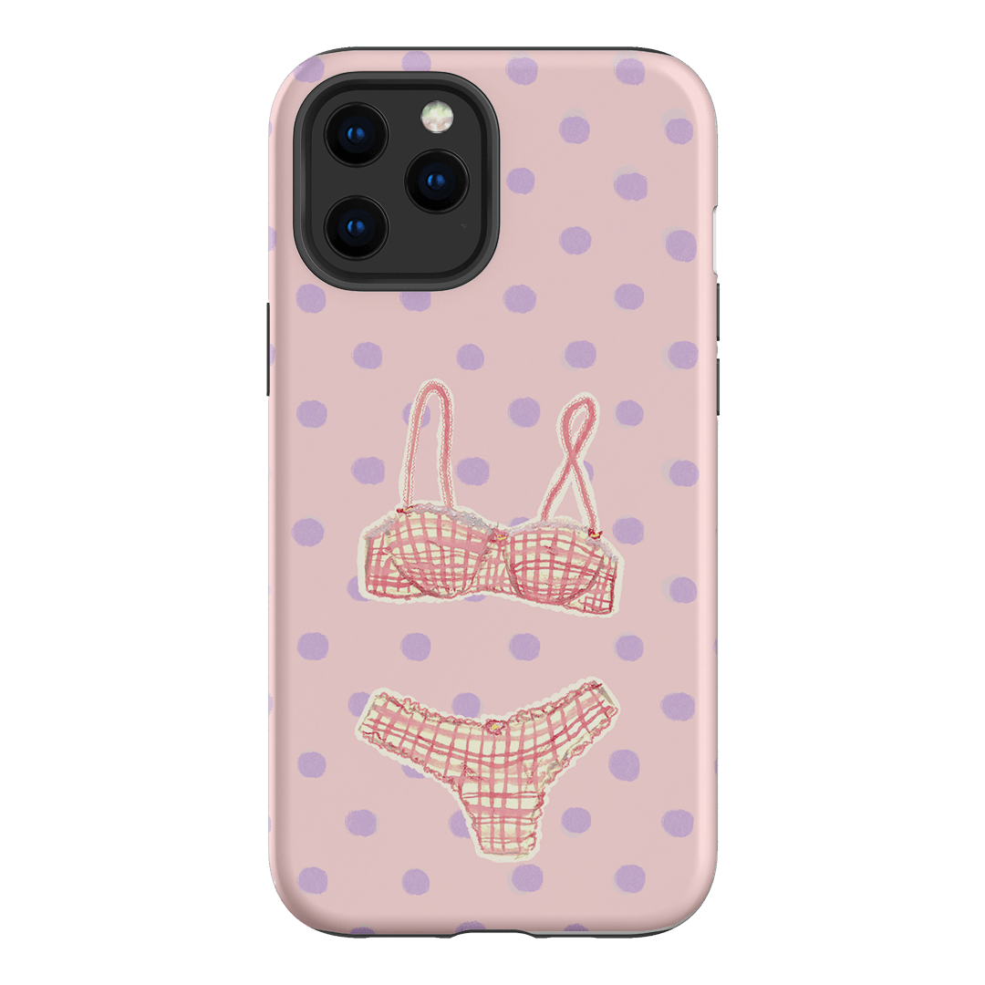 Vintage Gingham Printed Phone Cases iPhone 12 Pro / Armoured by Kayla Carr - The Dairy