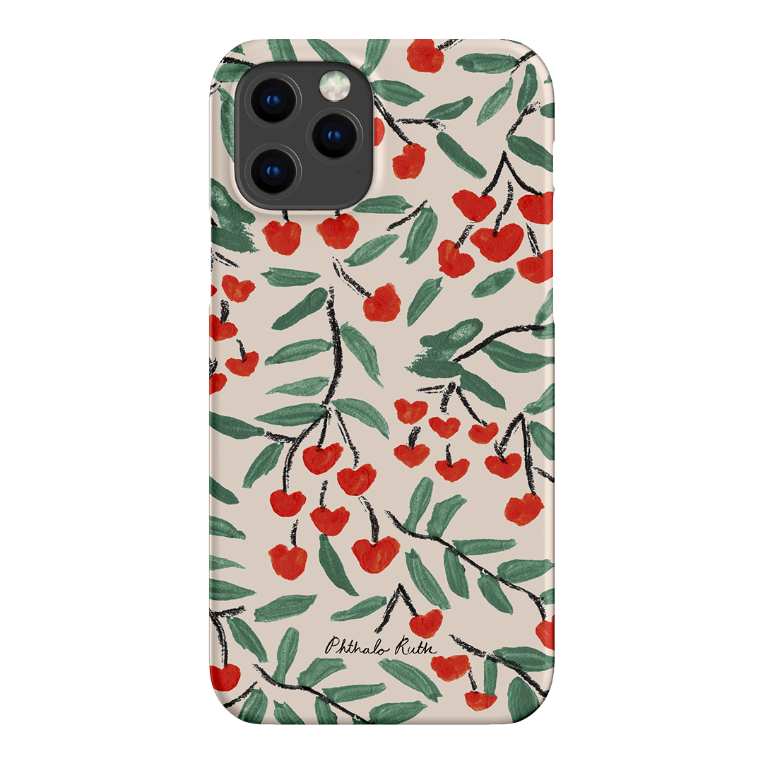Cherry Love Printed Phone Cases iPhone 12 Pro Max / Snap by Phthalo Ruth - The Dairy