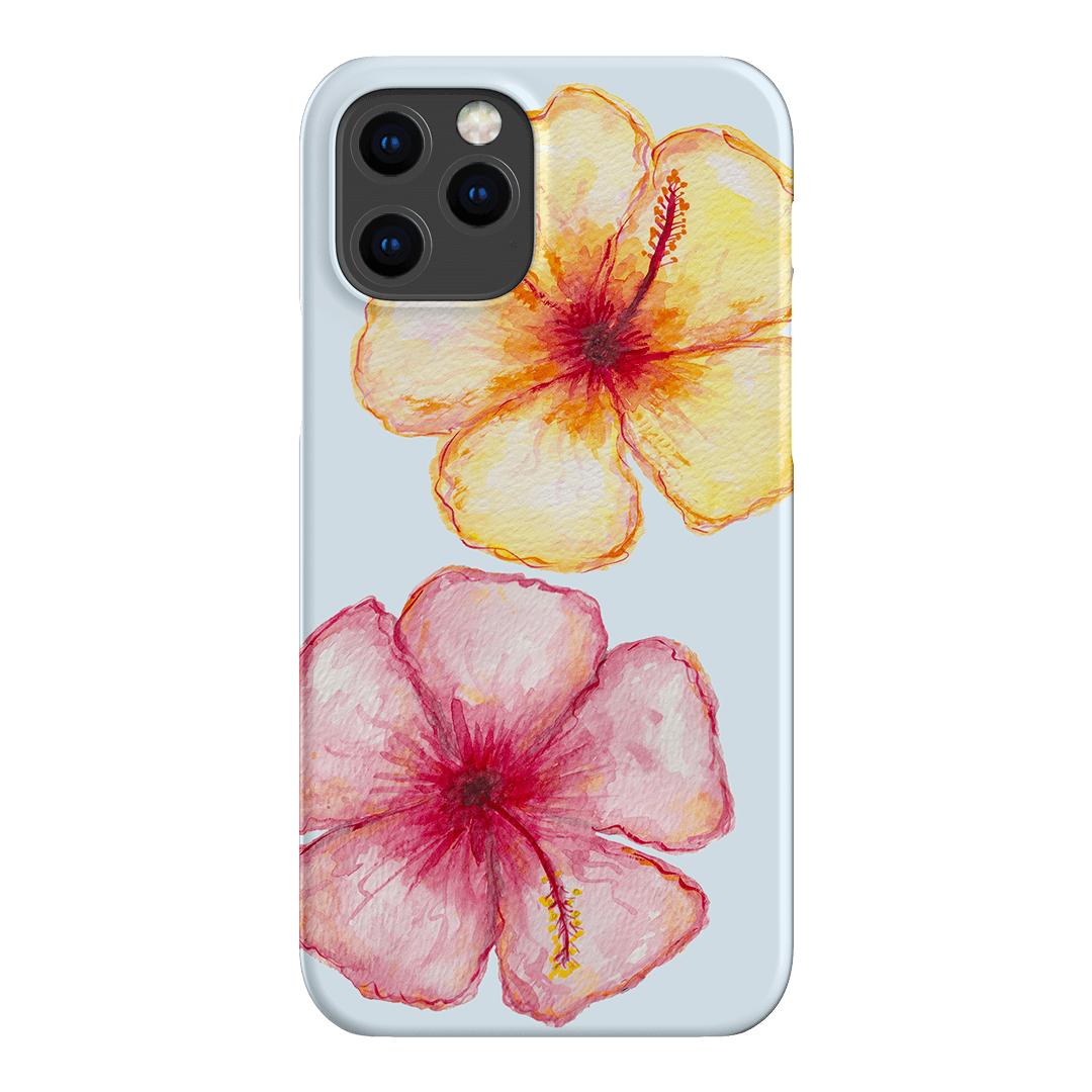 Hibiscus Flower Blue Printed Phone Cases iPhone 12 Pro Max / Snap by BG. Studio - The Dairy