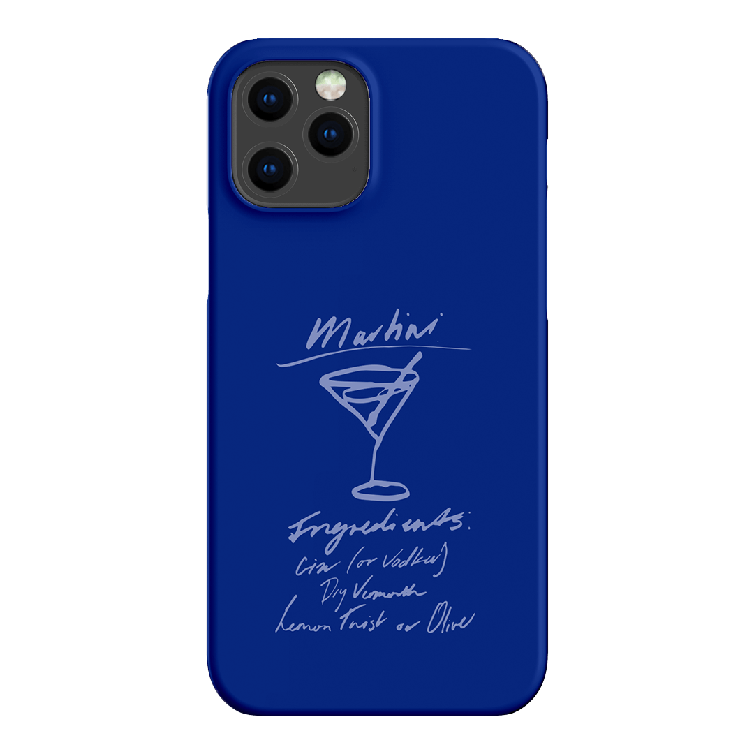 Martini Mood Blue Printed Phone Cases iPhone 12 Pro Max / Snap by The Dairy - The Dairy