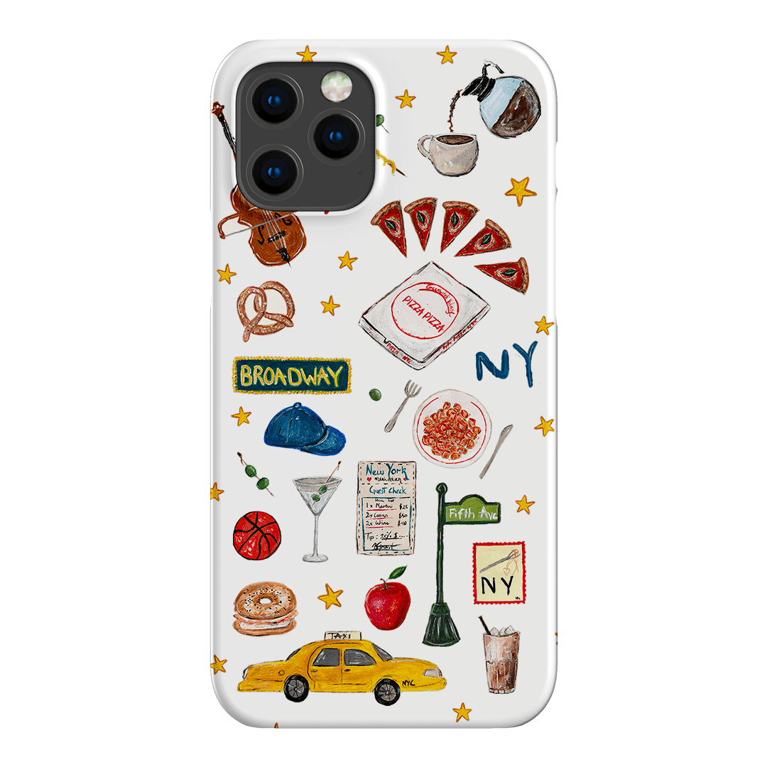 NYC White Printed Phone Cases iPhone 12 Pro Max / Snap by BG. Studio - The Dairy