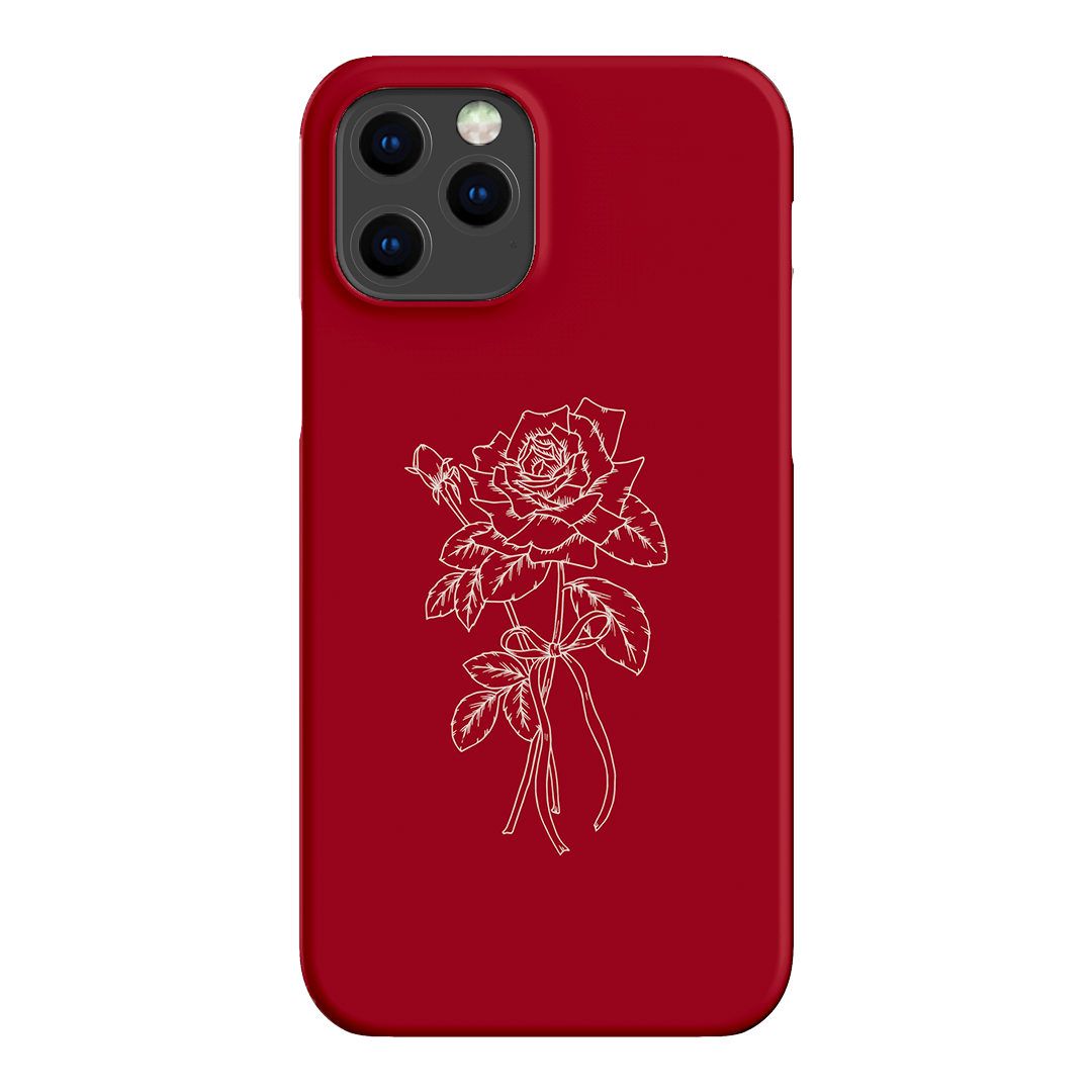 Red Rose Printed Phone Cases iPhone 12 Pro Max / Snap by Typoflora - The Dairy