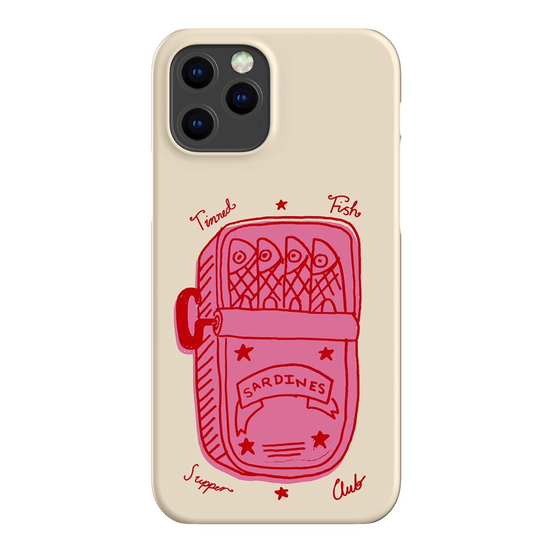 Sardine Social Red Printed Phone Cases iPhone 12 Pro Max / Snap by The Dairy - The Dairy