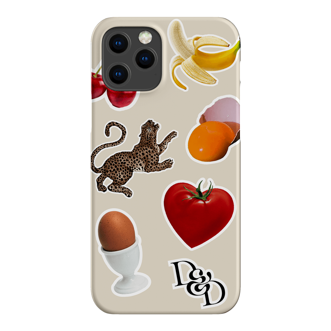 Sunday Stickers Cream Printed Phone Cases iPhone 12 Pro Max / Snap by Desmond & Dempsey - The Dairy