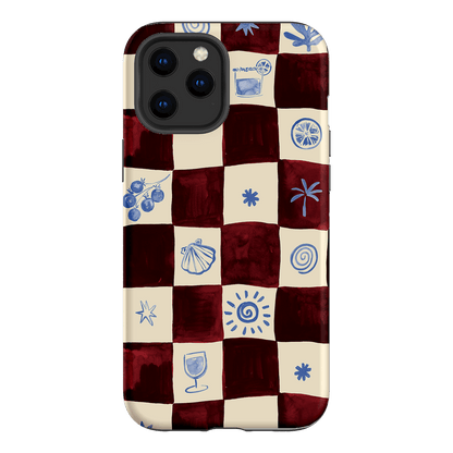 Afternoon Mezze Maroon Printed Phone Cases iPhone 12 Pro Max / Armoured by Charlie Taylor - The Dairy