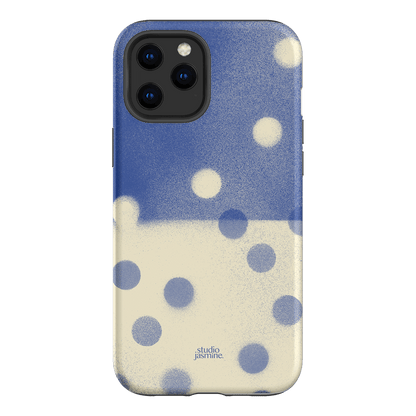 Bleu Polka Dot Printed Phone Cases iPhone 12 Pro Max / Armoured by Jasmine Dowling - The Dairy