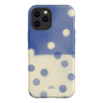 Bleu Polka Dot Printed Phone Cases iPhone 12 Pro Max / Armoured by Jasmine Dowling - The Dairy