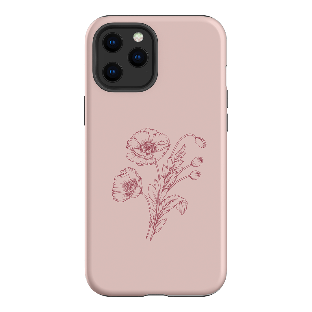 Blush Poppies Printed Phone Cases iPhone 12 Pro Max / Armoured by Typoflora - The Dairy