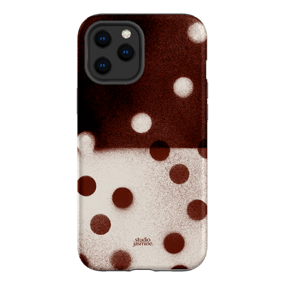 Espresso Polka Dot Printed Phone Cases iPhone 12 Pro Max / Armoured by Jasmine Dowling - The Dairy