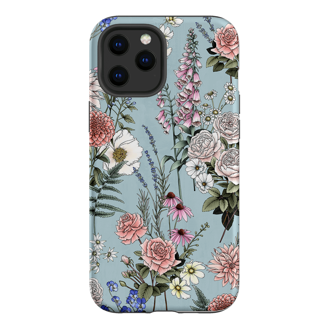 Garden Party Blue Printed Phone Cases iPhone 12 Pro Max / Armoured by Typoflora - The Dairy