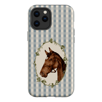 Gingham Horse Printed Phone Cases iPhone 12 Pro Max / Armoured by Kasiags Art - The Dairy