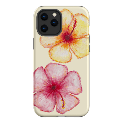 Hibiscus Flower Yellow Printed Phone Cases iPhone 12 Pro Max / Armoured by BG. Studio - The Dairy