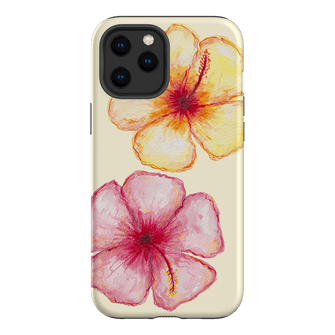 Hibiscus Flower Yellow Printed Phone Cases iPhone 12 Pro Max / Armoured by BG. Studio - The Dairy