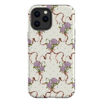 Hydrangea Ribbon Printed Phone Cases iPhone 12 Pro Max / Armoured by Veronica Tucker - The Dairy