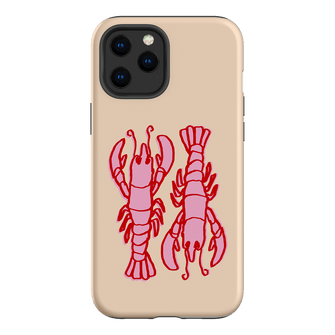 Lobster Love Peach Printed Phone Cases iPhone 12 Pro Max / Armoured by The Dairy - The Dairy