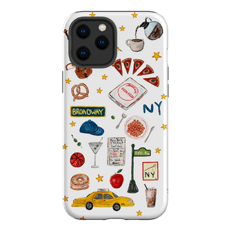 NYC White Printed Phone Cases iPhone 12 Pro Max / Armoured by BG. Studio - The Dairy