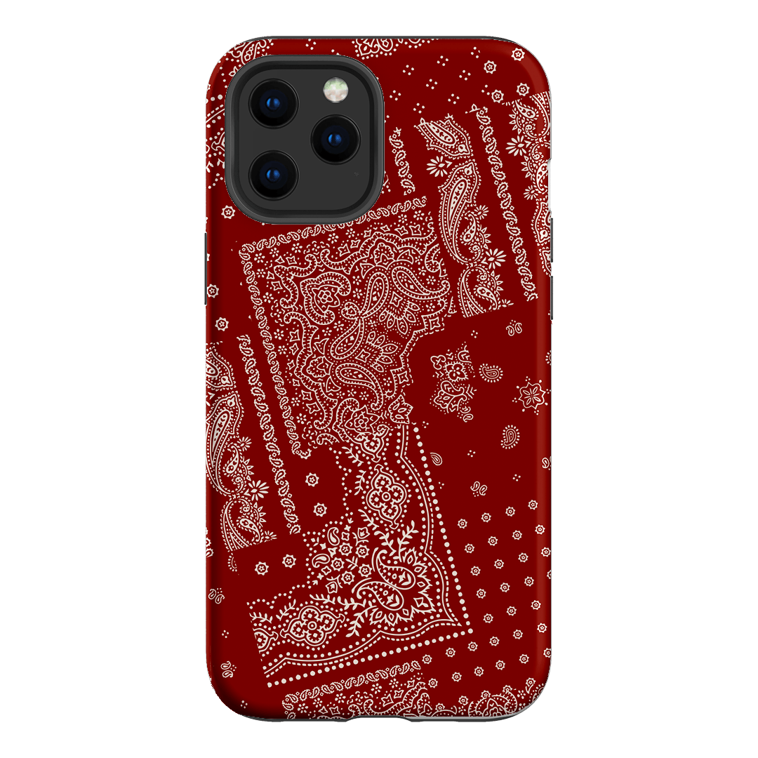 Paisley Crimson Printed Phone Cases iPhone 12 Pro Max / Armoured by The Dairy - The Dairy