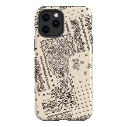 Paisley Ecru Printed Phone Cases iPhone 12 Pro Max / Armoured by The Dairy - The Dairy
