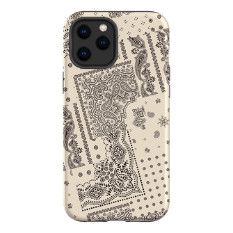 Paisley Ecru Printed Phone Cases iPhone 12 Pro Max / Armoured by The Dairy - The Dairy