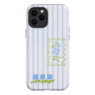 Patchwork Blue Printed Phone Cases iPhone 12 Pro Max / Armoured by Kayla Carr - The Dairy