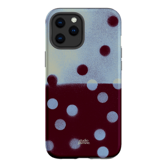 Plum Polka Dot Printed Phone Cases iPhone 12 Pro Max / Armoured by Jasmine Dowling - The Dairy