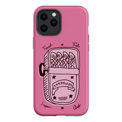 Sardine Social Pink Printed Phone Cases iPhone 12 Pro Max / Armoured by The Dairy - The Dairy