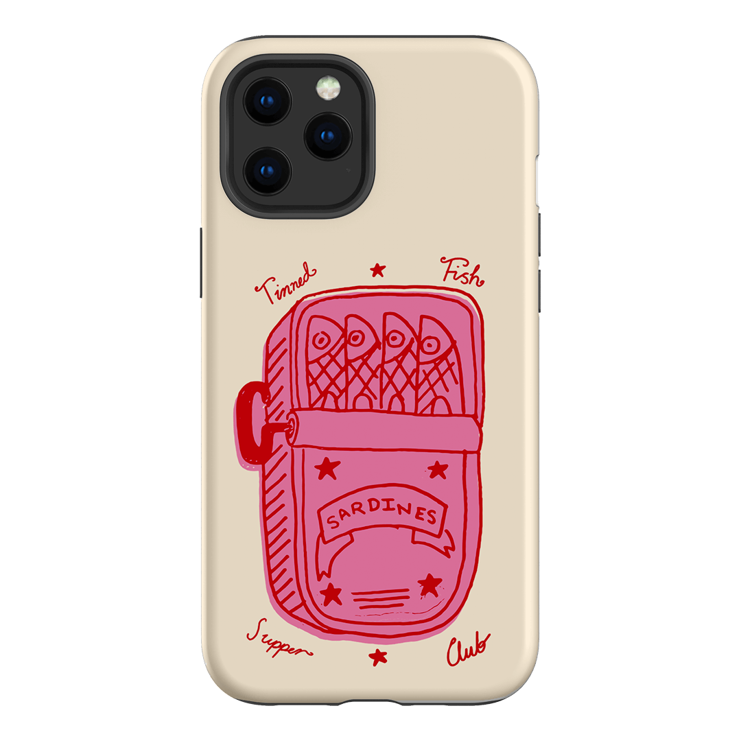 Sardine Social Red Printed Phone Cases iPhone 12 Pro Max / Armoured by The Dairy - The Dairy