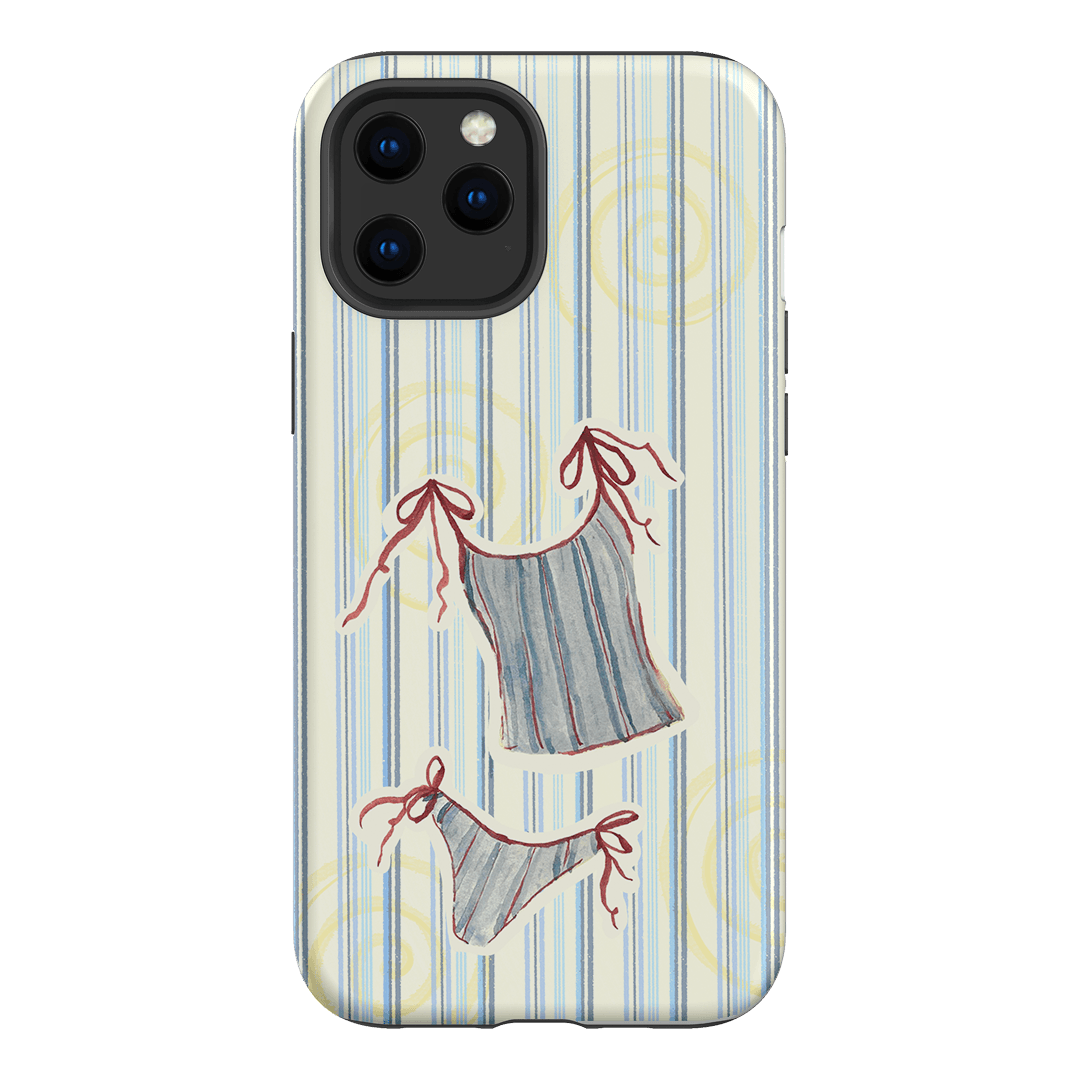 Stripe Tankini Printed Phone Cases iPhone 12 Pro Max / Armoured by Kayla Carr - The Dairy