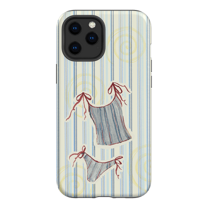 Stripe Tankini Printed Phone Cases iPhone 12 Pro Max / Armoured by Kayla Carr - The Dairy