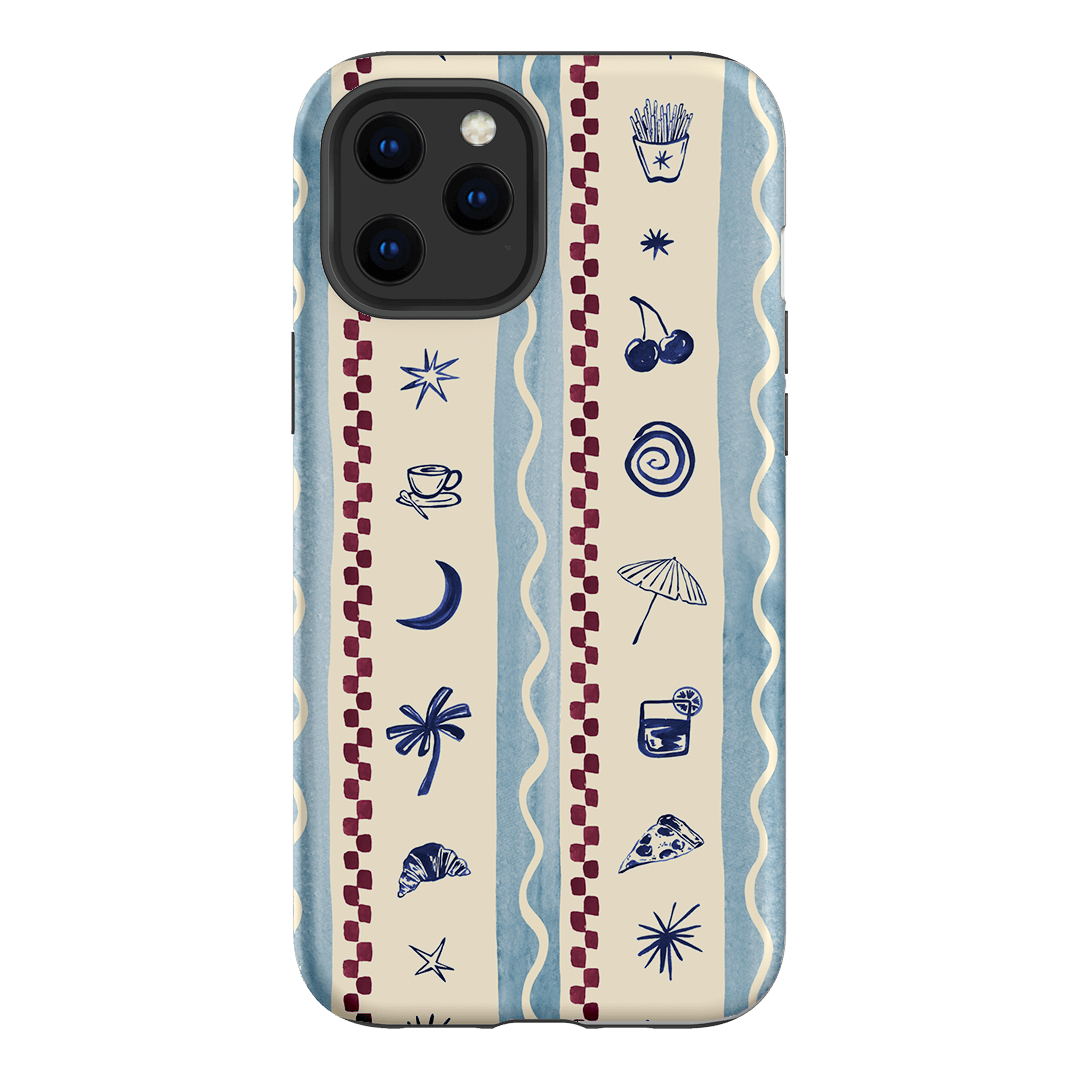 Summer Snacks Blue Printed Phone Cases iPhone 12 Pro Max / Armoured by Charlie Taylor - The Dairy
